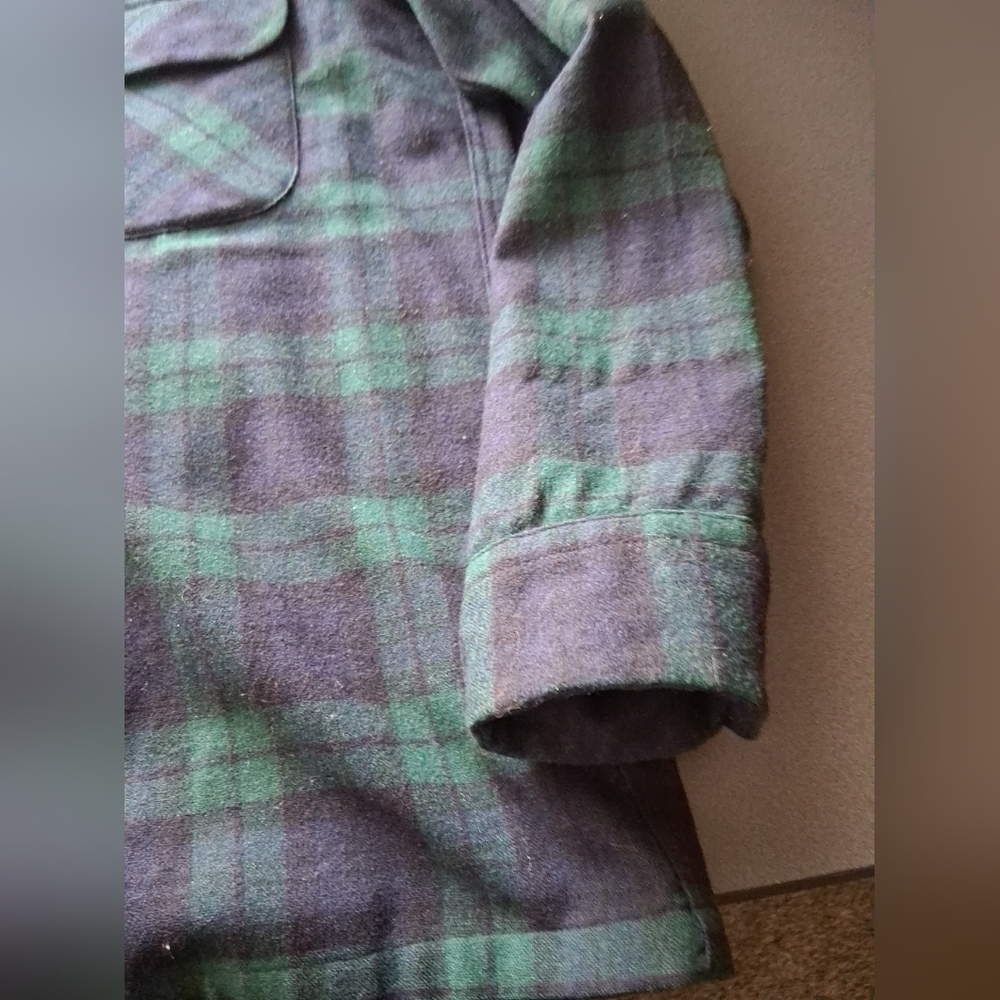 Vintage Pendleton Wool Tartan Plaid Button Down Shirt Mens Large - Picture 5 of 8